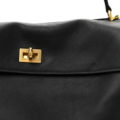 Balenciaga Natural Smooth Calfskin Medium Rodeo Top Handle Handbag Black 8 of 14