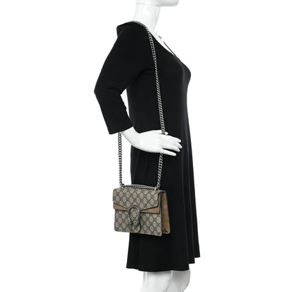 Gucci GG Supreme Monogram Mini Dionysus Shoulder Bag Taupe 2 of 11