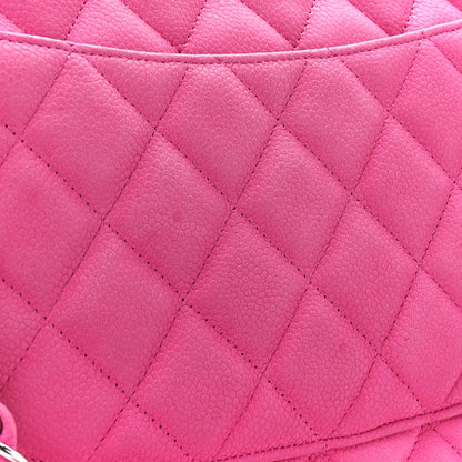 Chanel Iridescent Caviar Quilted Jumbo Double Flap Pink 13 of 16
