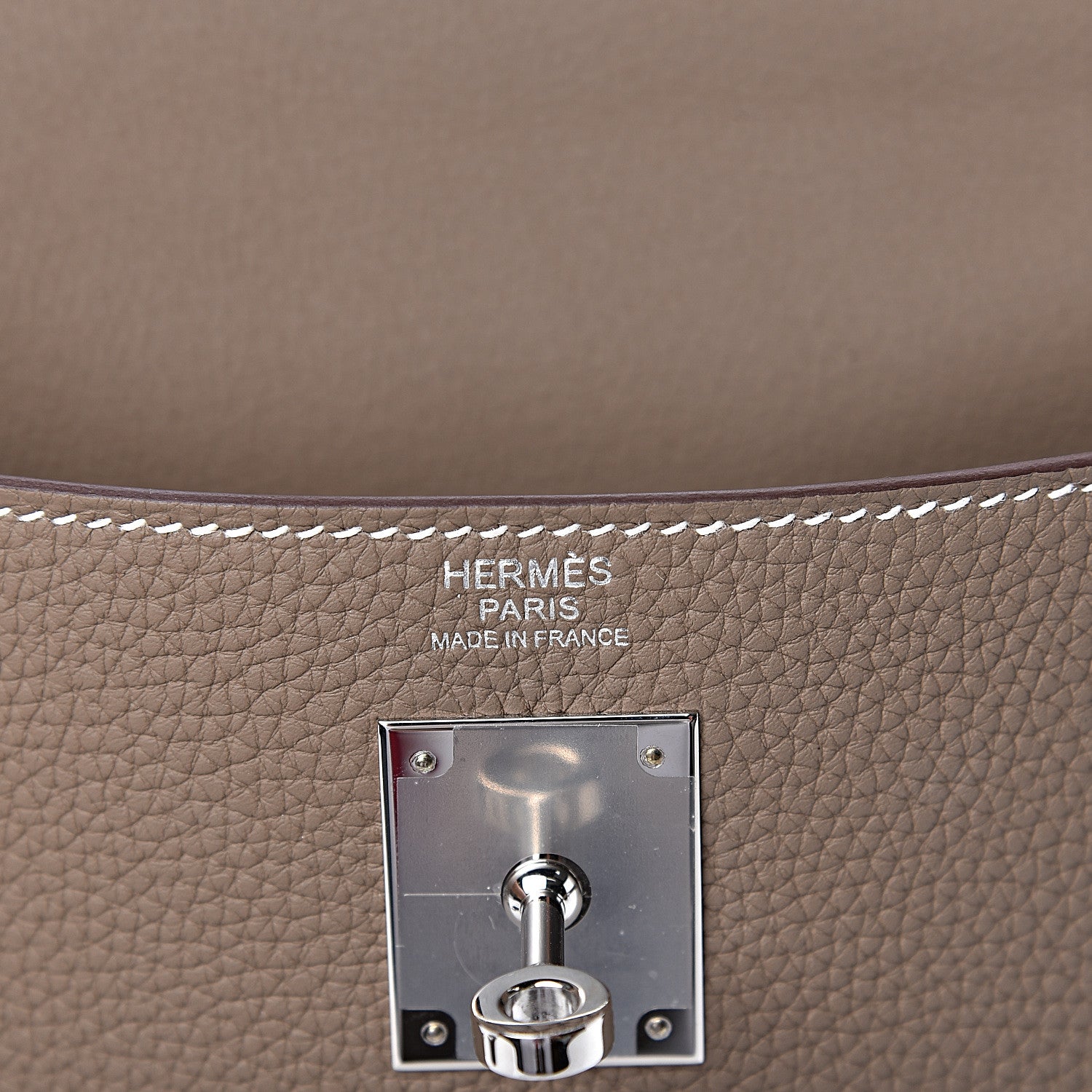 Hermes Togo Kelly Retourne 32 Etoupe 6 of 10