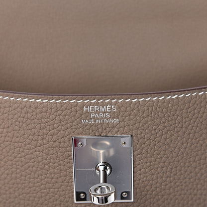 Hermes Togo Kelly Retourne 32 Etoupe 6 of 10