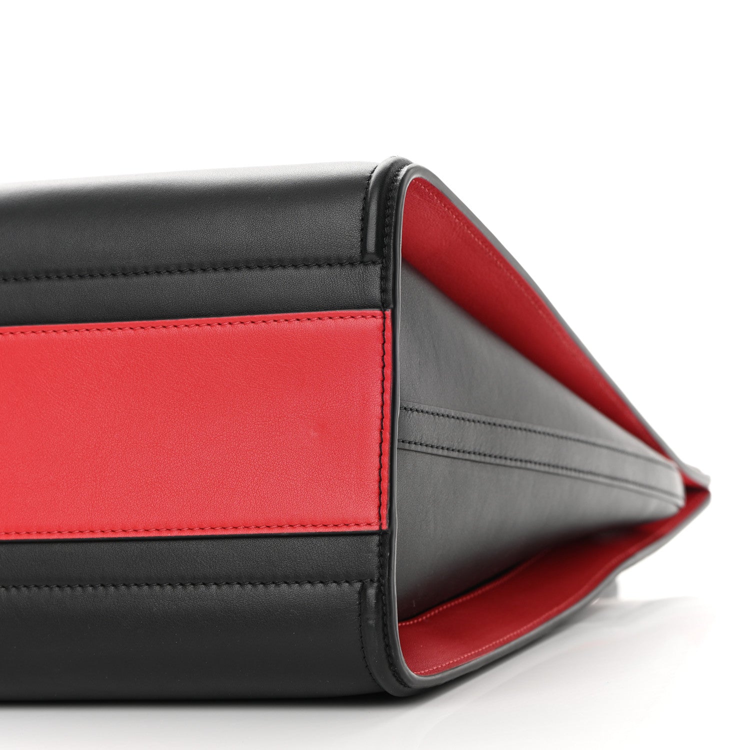 Alexander McQueen Calfskin The Tall Story Shoulder Bag Black Red 9 of 9