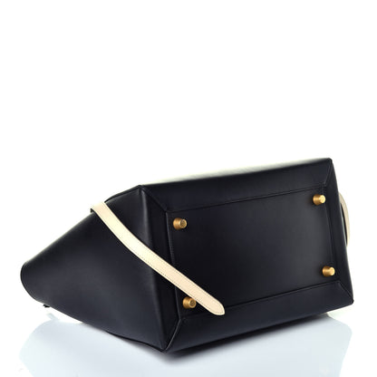 Celine Smooth Calfskin Small Bi-Color Belt Bag Black Cream 4 of 9