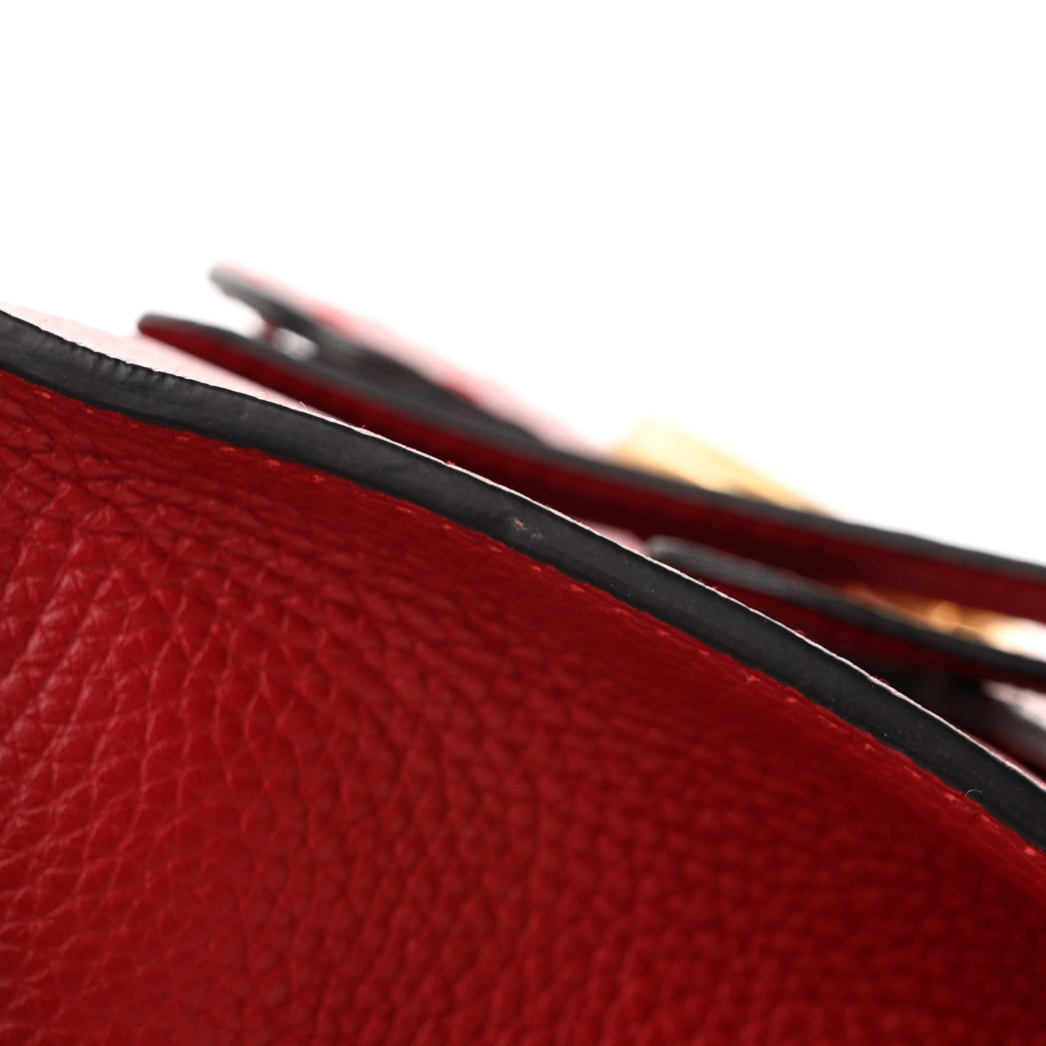 Gucci Calfskin Mini GG Marmont Top Handle Bag Vulcanic Red 14 of 17