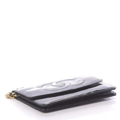 Chanel Patent Timeless CC Wallet On Chain WOC Black 4 of 14