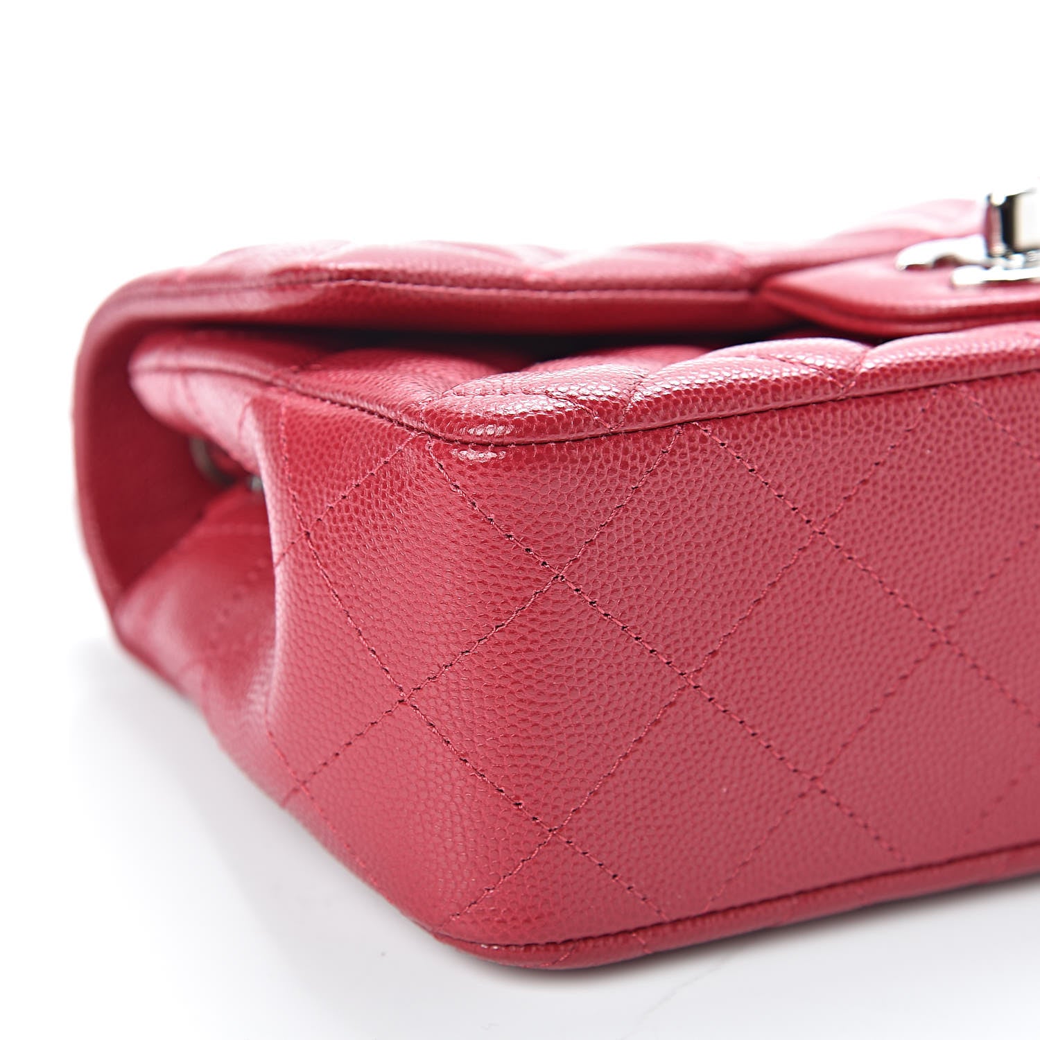 Chanel Caviar Quilted Mini Rectangular Flap Pink 9 of 11