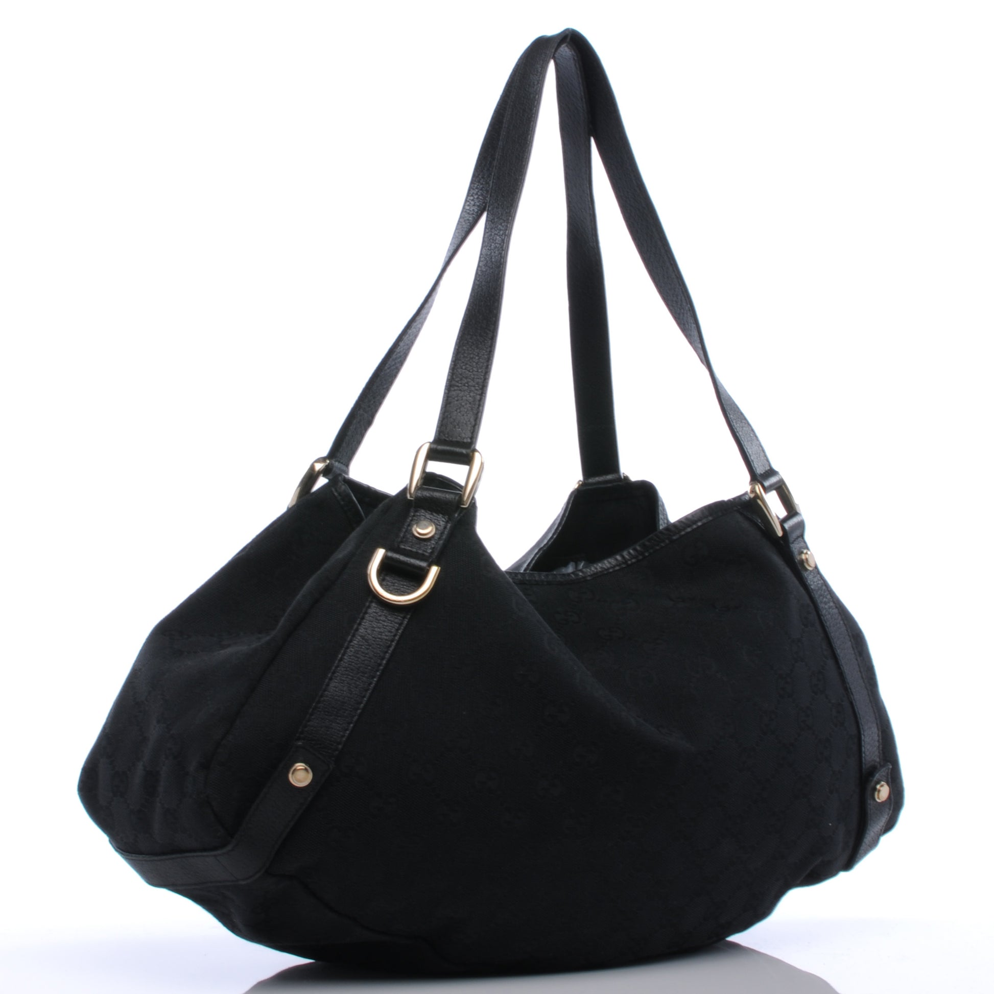 Gucci Monogram Medium Abbey Shoulder Bag Black 3 of 7