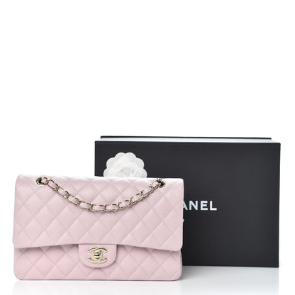 Chanel Caviar Quilted Medium Double Flap Light Pink 10 of 10