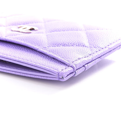 Chanel Caviar Quilted Card Holder Purple 8 of 12