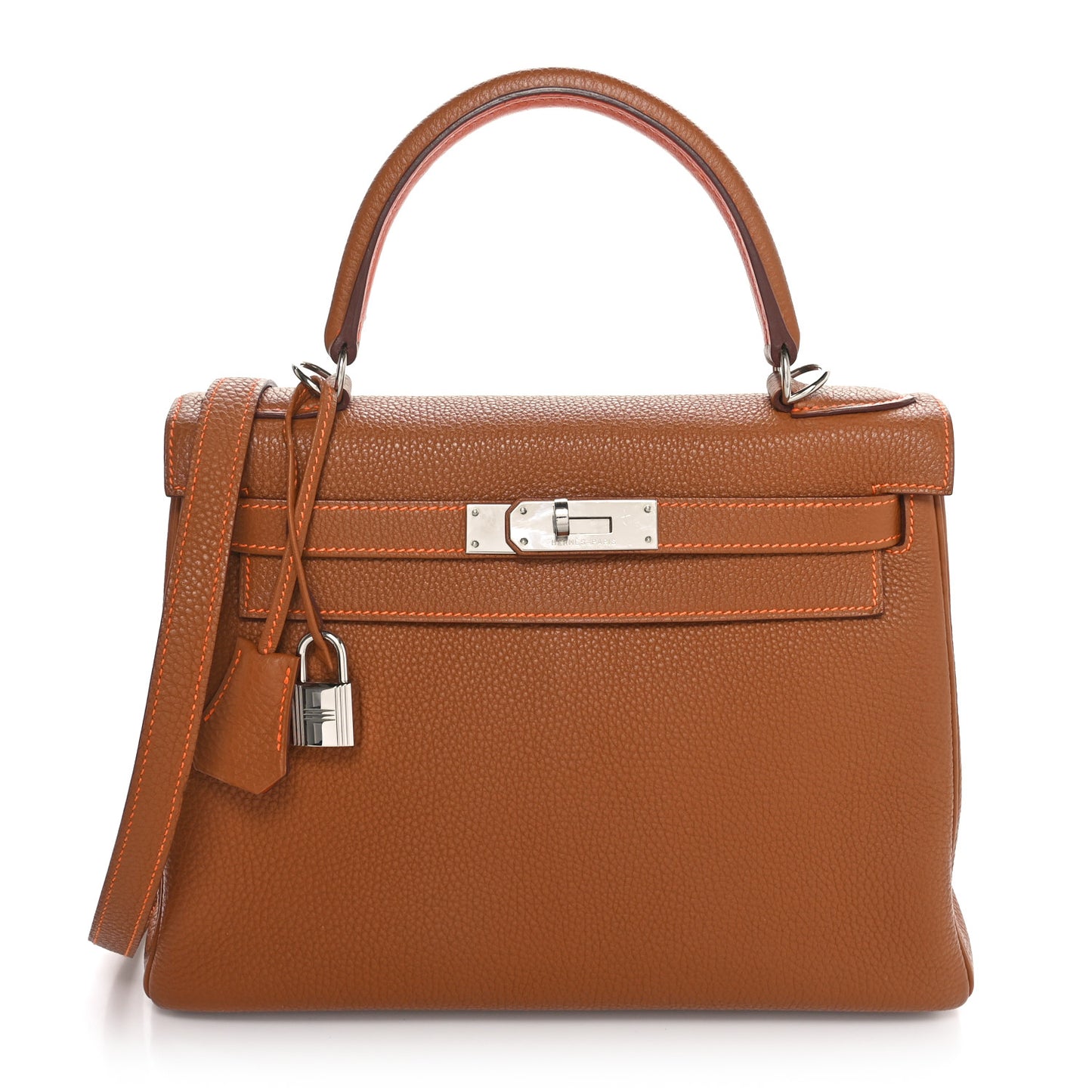 Togo Kelly Retourne 28 Gold Orange