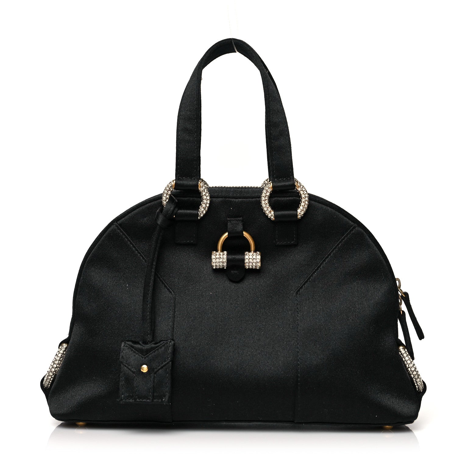 Saint Laurent Satin Crystal Mini Muse Black 1 of 10
