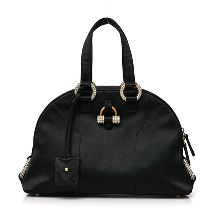 Saint Laurent Satin Crystal Mini Muse Black 1 of 10