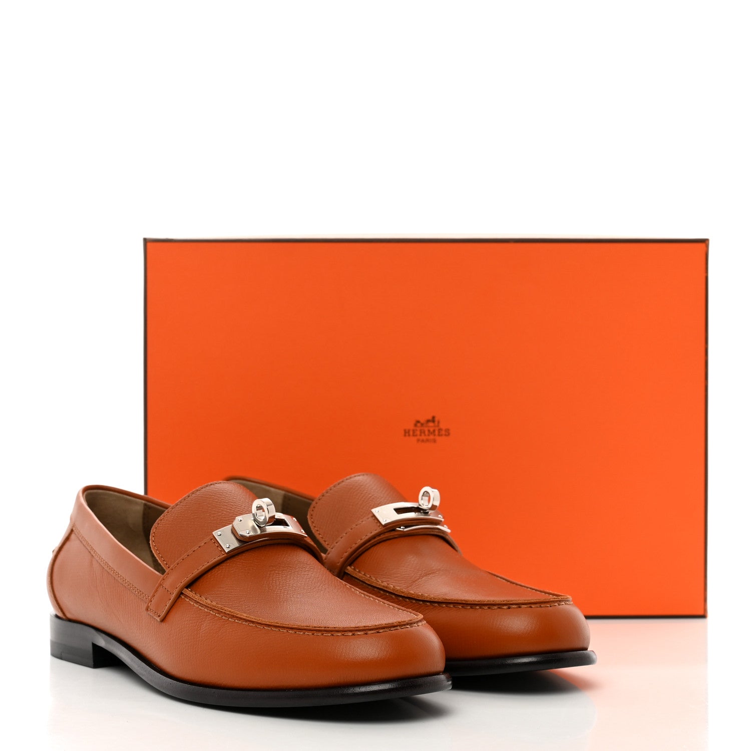 Hermes Epsom Womens Destin Loafer 38 Naturel 9 of 9