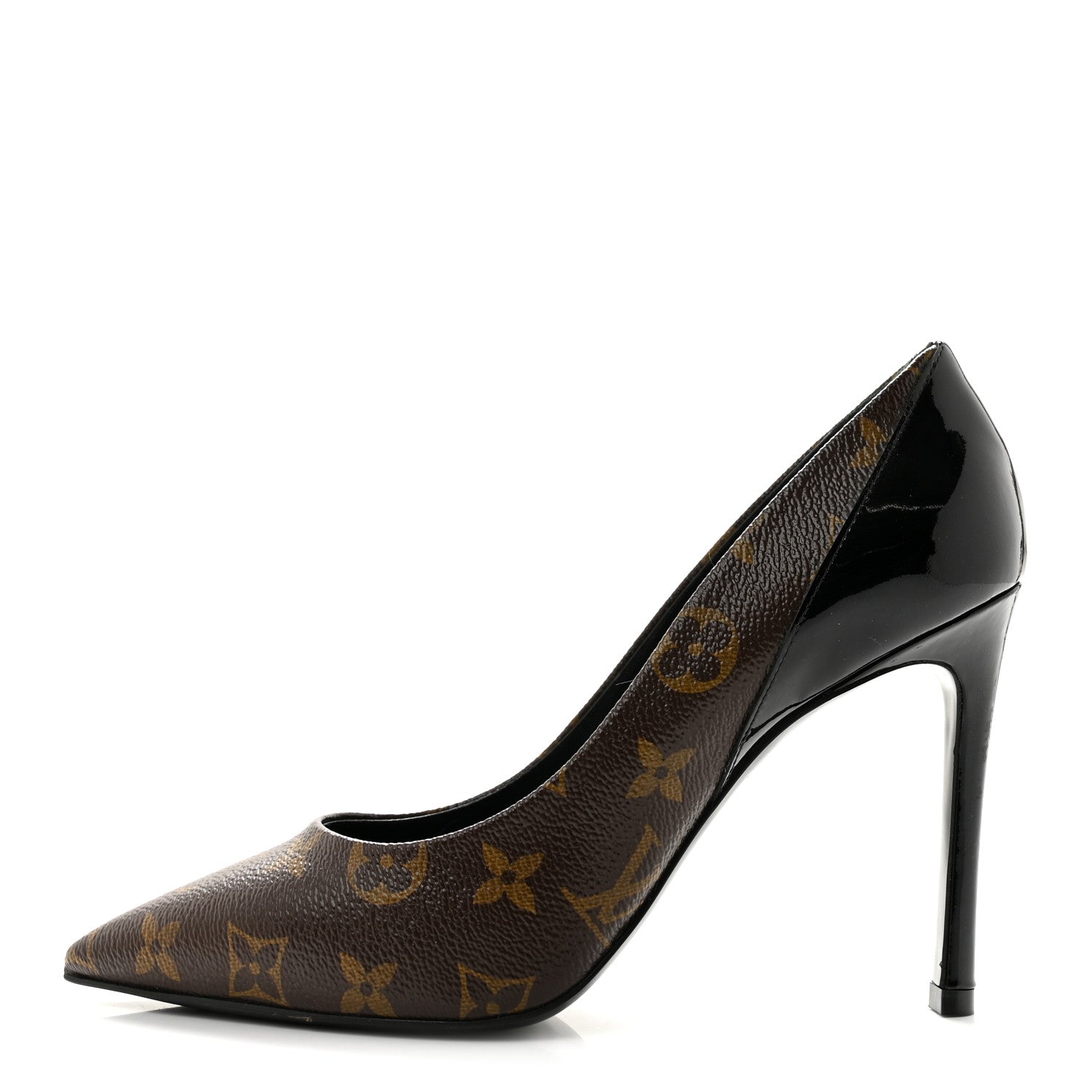 Louis Vuitton Monogram Cherie Pumps 38 Black 1 of 9