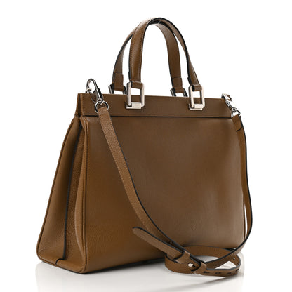 Gucci Grainy Calfskin Medium Zumi Top Handle Bag Friky Taupe 3 of 10