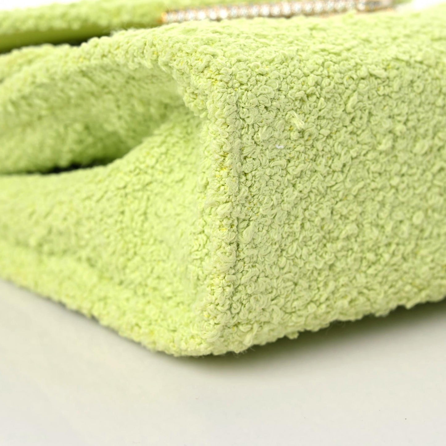 Boucle Clip Bag Seagrass