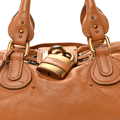 Chloe Calfskin Medium Paddington Satchel Tan 7 of 12