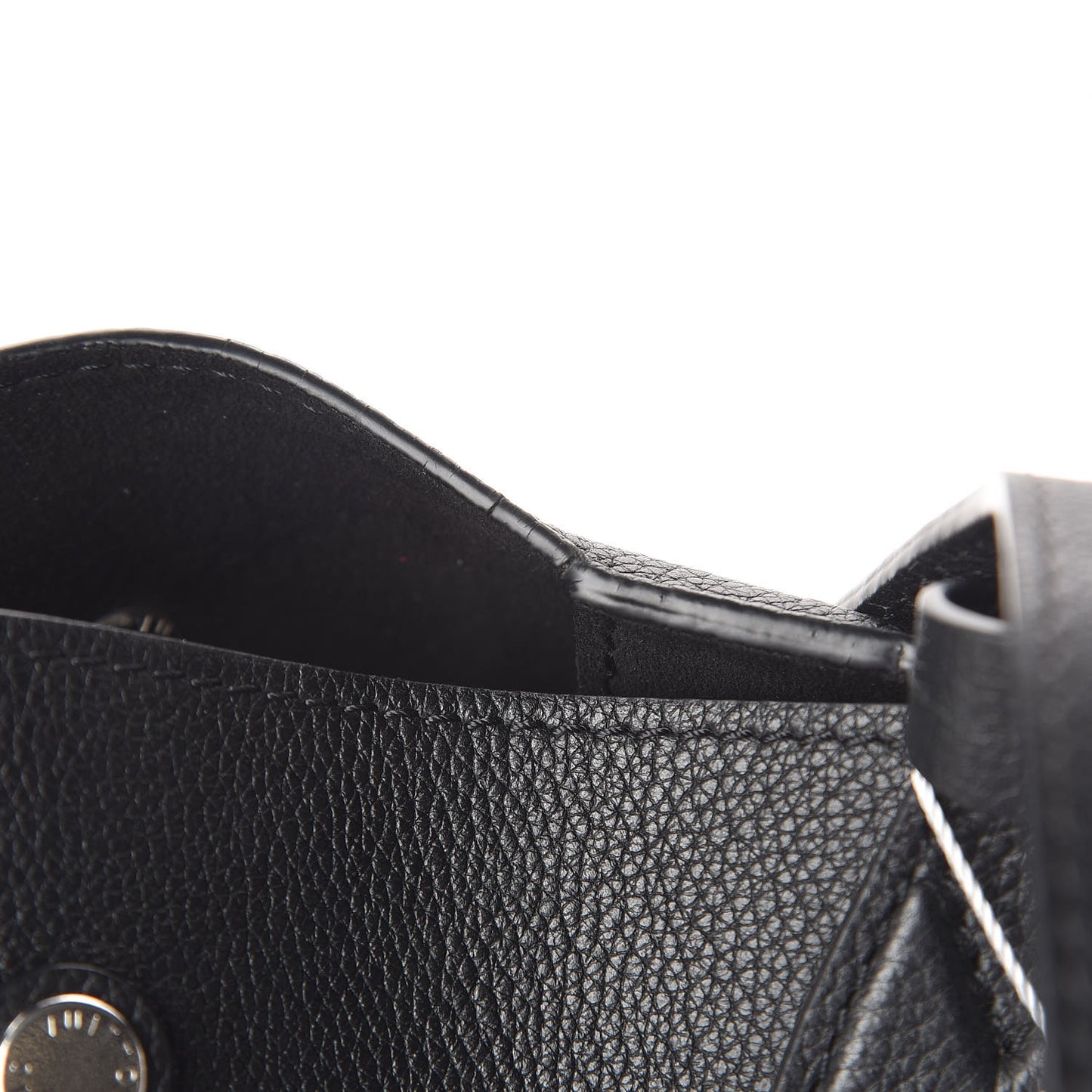 Calfskin Lockme Go Tote Black