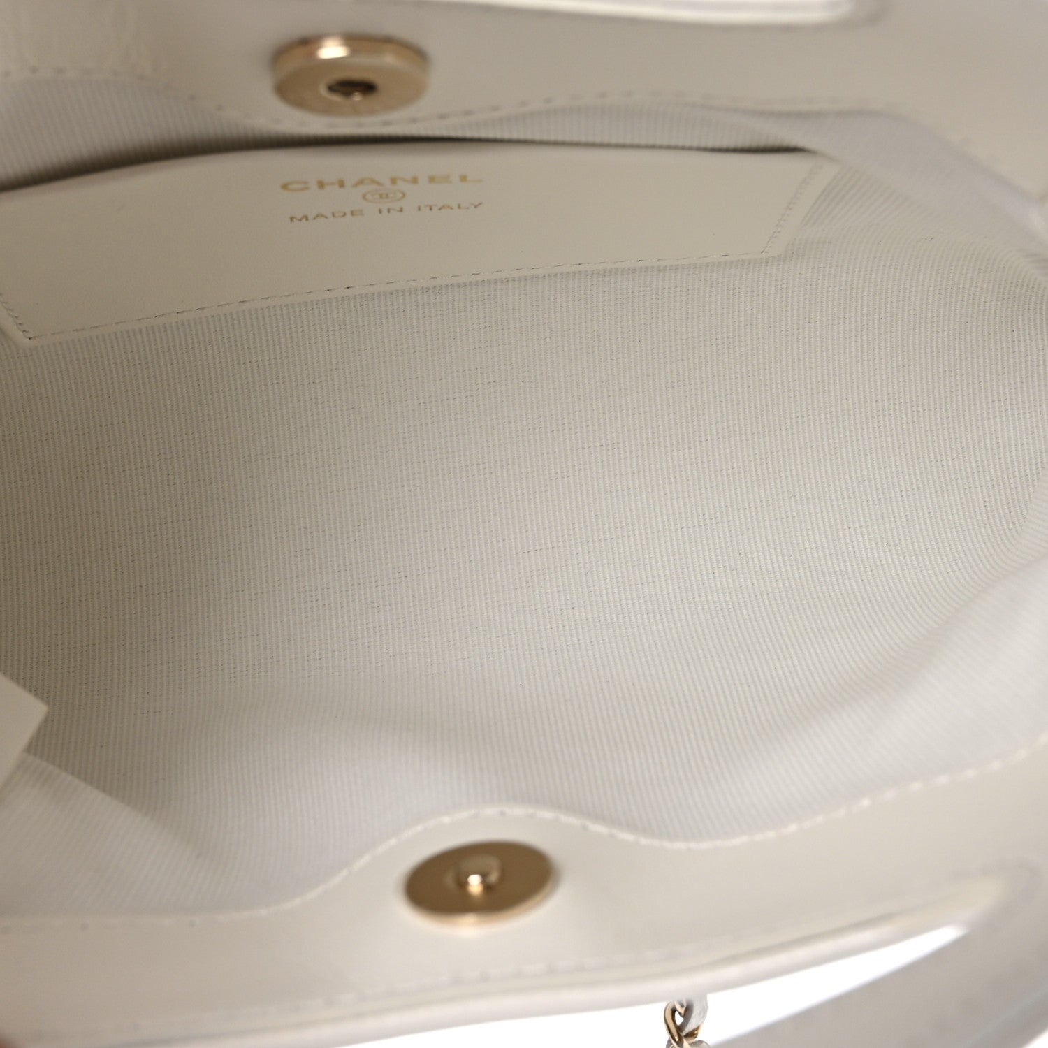 Chanel Shiny Crumpled Calfskin Quilted Nano 31 Shopping Bag White 4 of 10