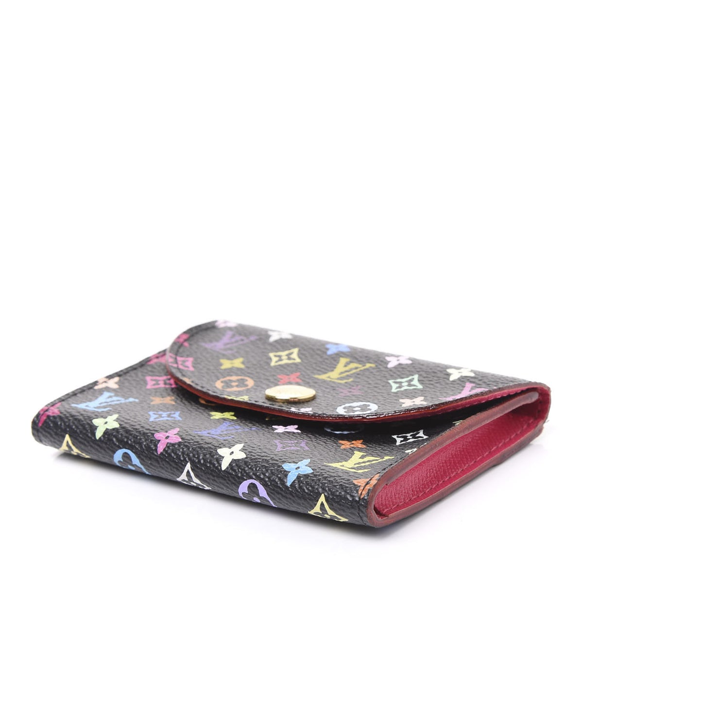 Monogram Multicolor Business Card Holder Black Grenade