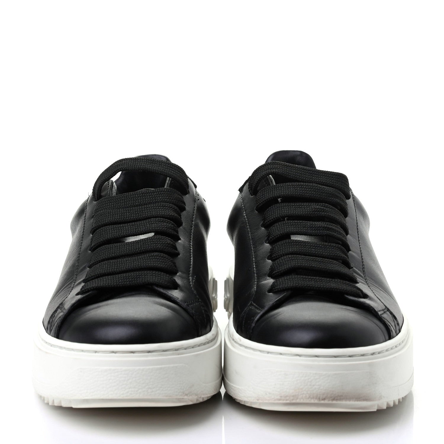 Louis Vuitton Calfskin Time Out Sneakers 35.5 Black 2 of 10
