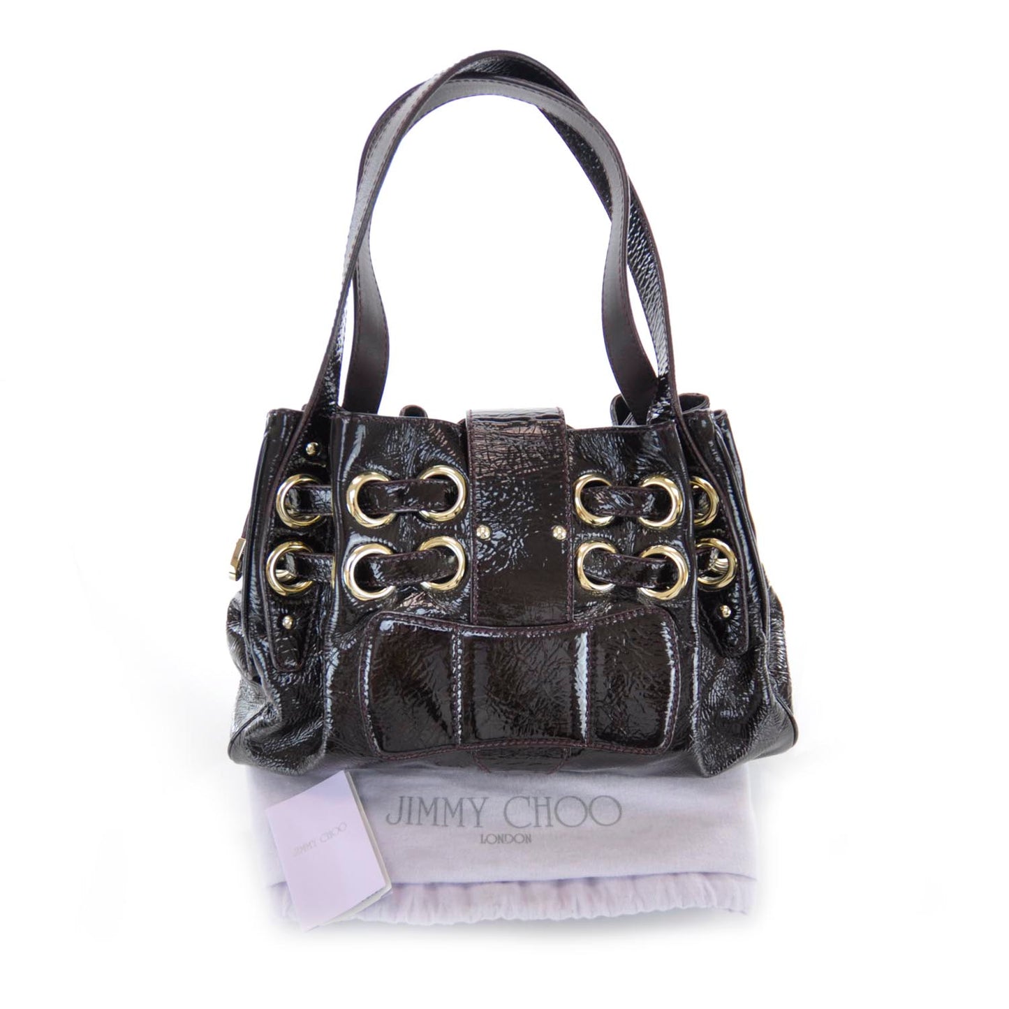 Crushed Patent Riki Burgundy