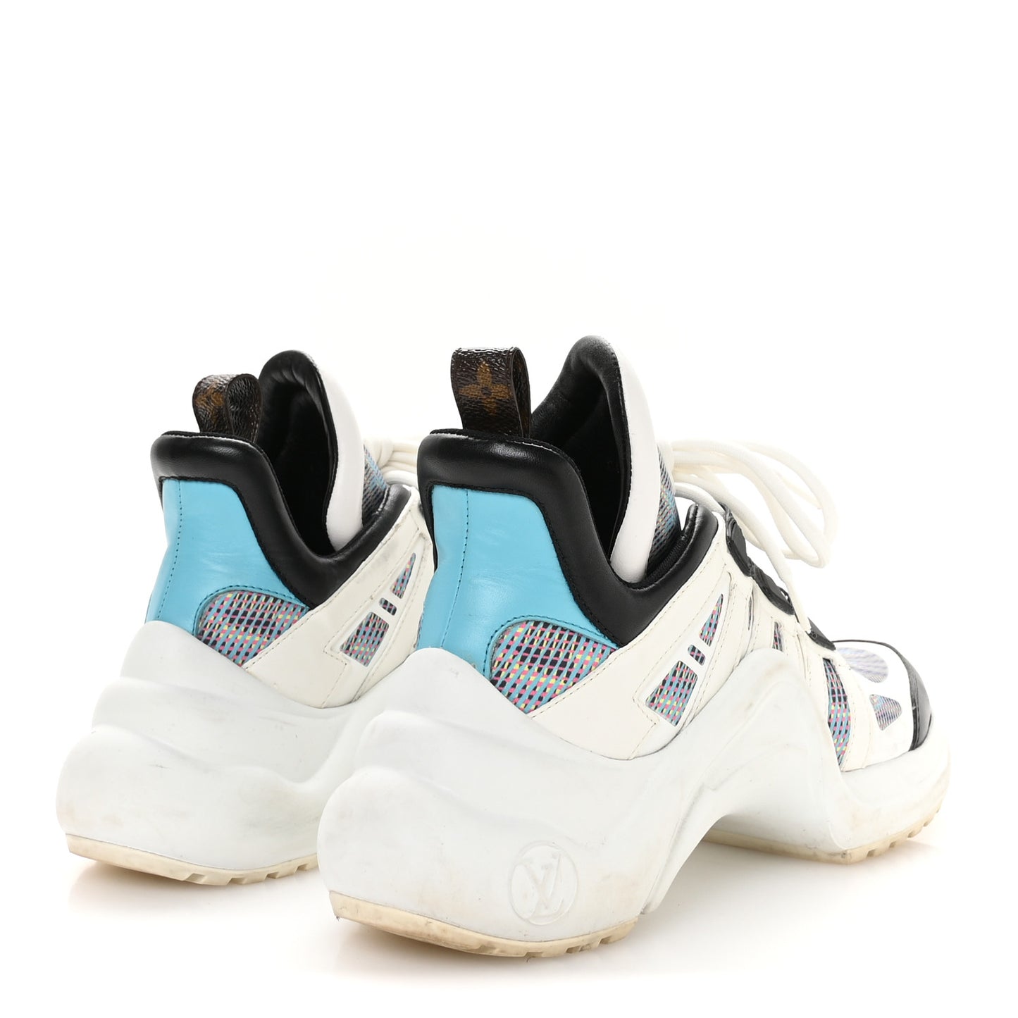 Calfskin Nylon LV Pop Archlight Sneaker 36 Blue