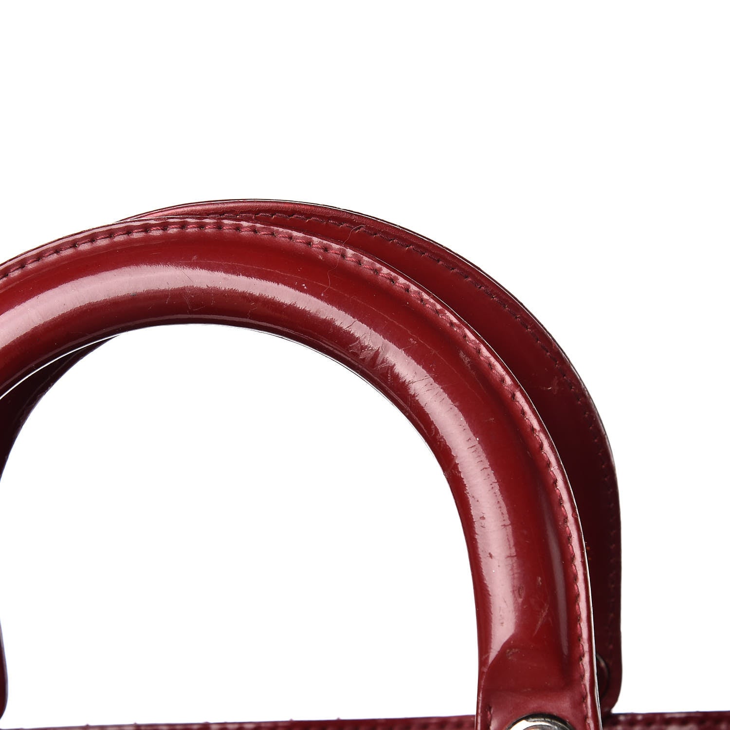 Christian Dior Patent Cannage Large Lady Dior Red 26 of 30