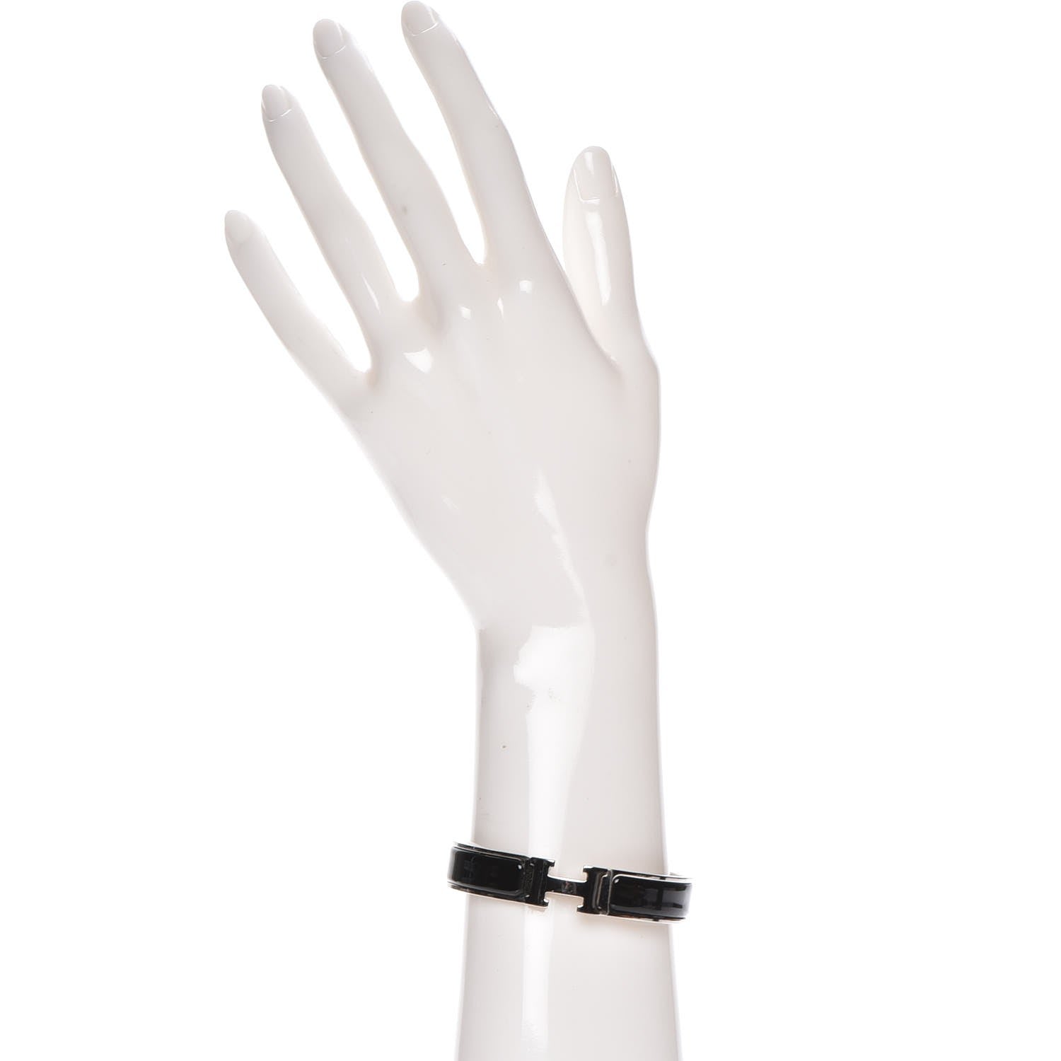Hermes Enamel Narrow Clic Clac H Bracelet PM Black 2 of 5