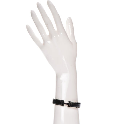 Hermes Enamel Narrow Clic Clac H Bracelet PM Black 2 of 5