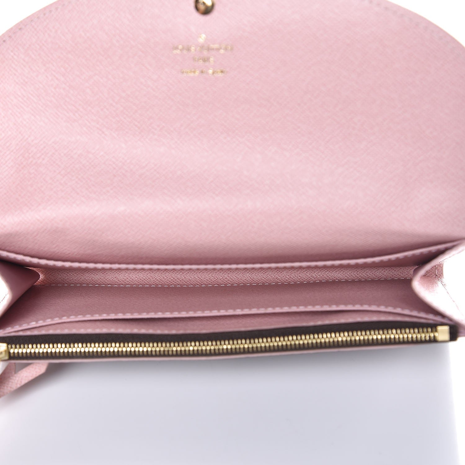 Louis Vuitton Damier Ebene Caissa Wallet Rose Ballerine 5 of 7