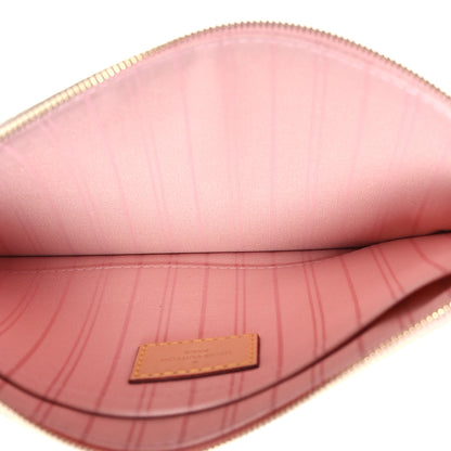 Louis Vuitton Damier Azur Neverfull MM GM Pochette Rose Ballerine 5 of 6