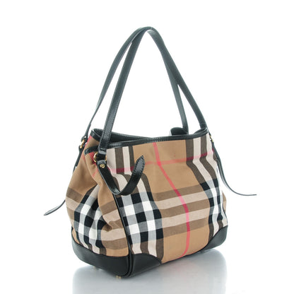 Burberry House Check Small Canterbury Tote Black 3 of 8