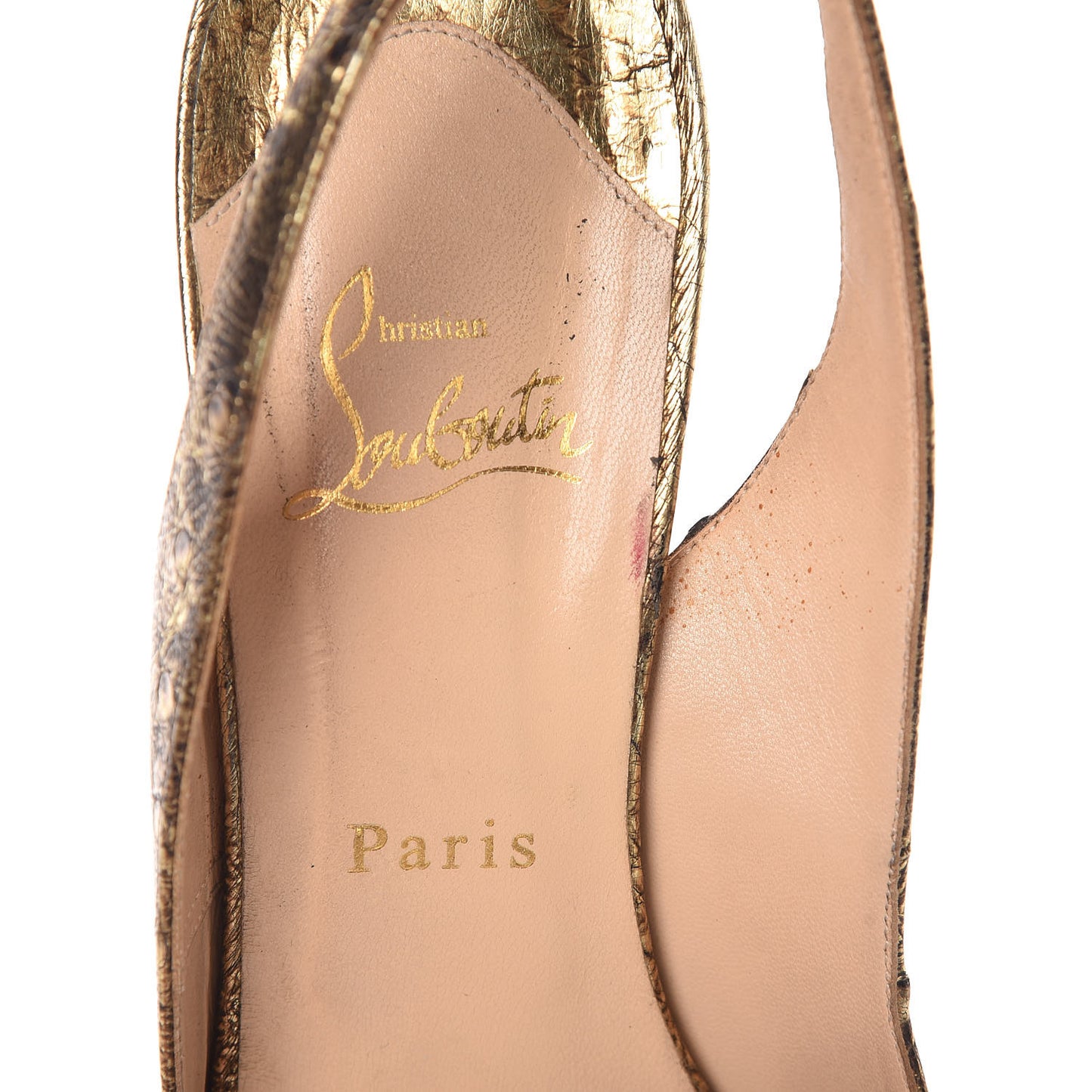 Ostrich No Prive 120 Pumps 41 Gold