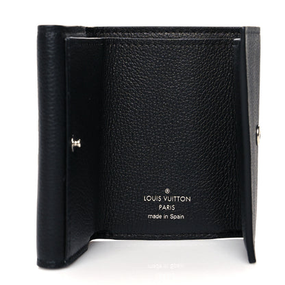 Louis Vuitton Soft Calfskin My Lockme Compact Wallet Black 6 of 9