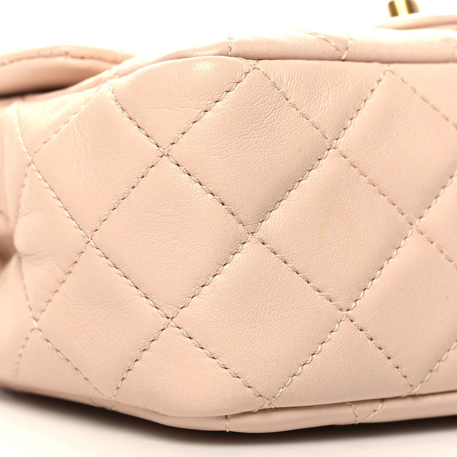 Chanel Lambskin Quilted Mini Pearl Crush Flap Light Beige 9 of 10