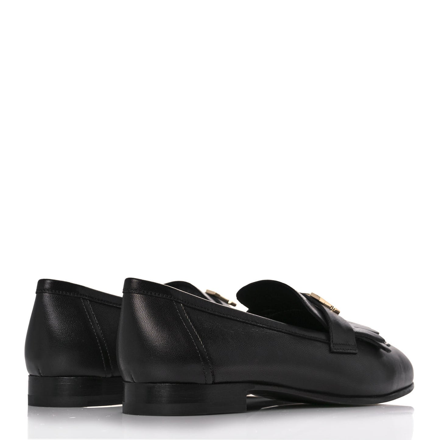 Goatskin Womens Royal Loafers 38.5 Black