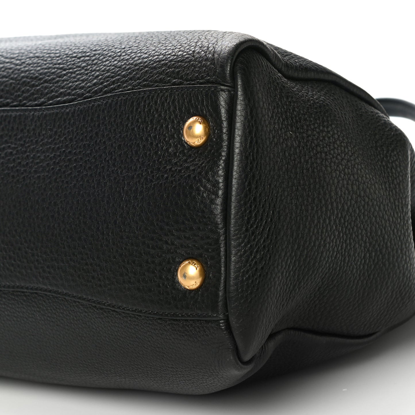 Vitello Daino Top Handle Tote Black