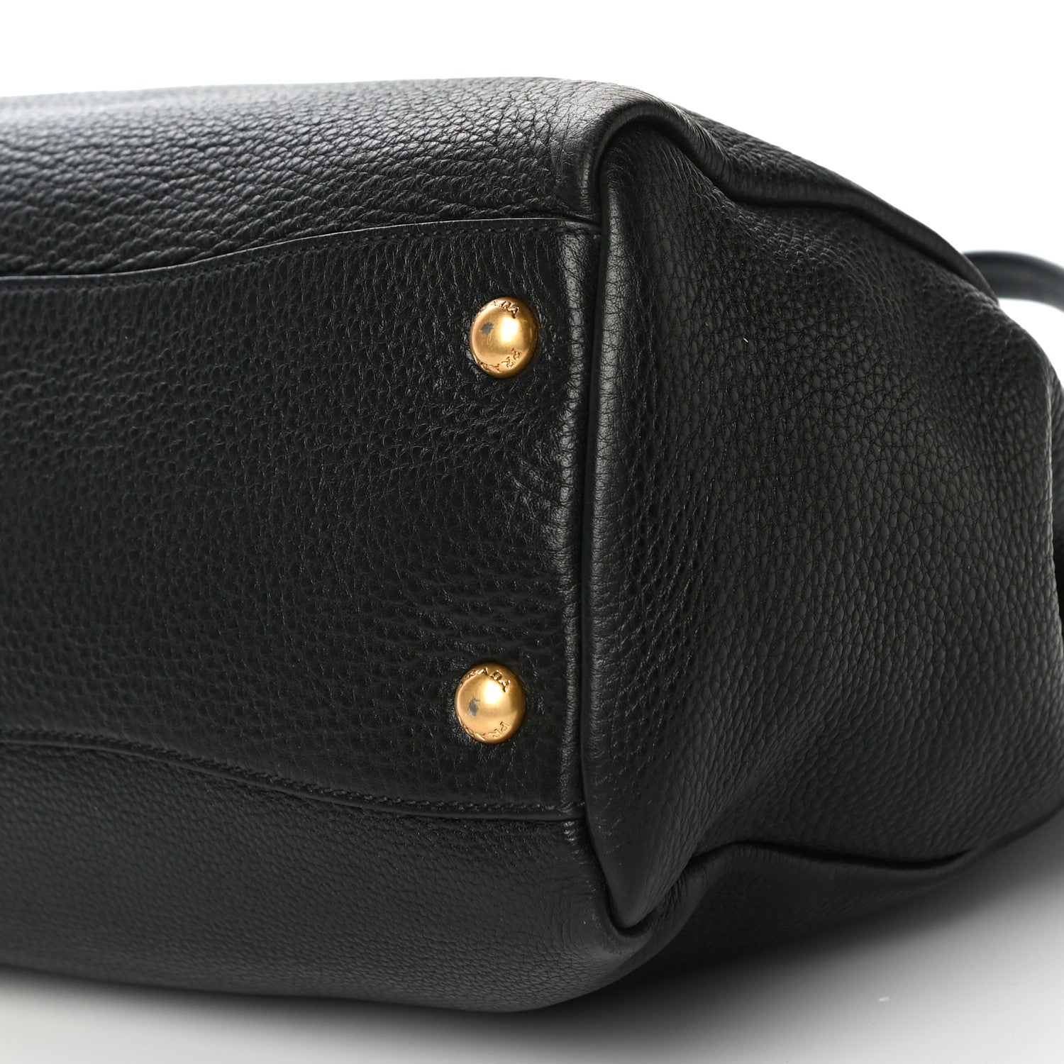 Prada Vitello Daino Top Handle Tote Black 9 of 11