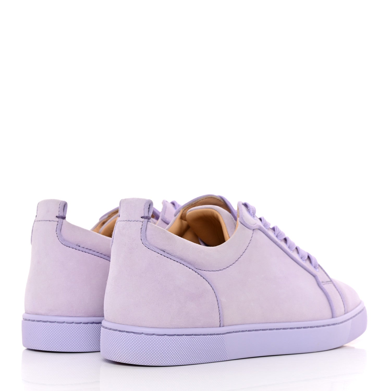 Christian Louboutin Veau Velours Louis Junior Flat Sneakers 40 Lilac Smoke 4 of 16