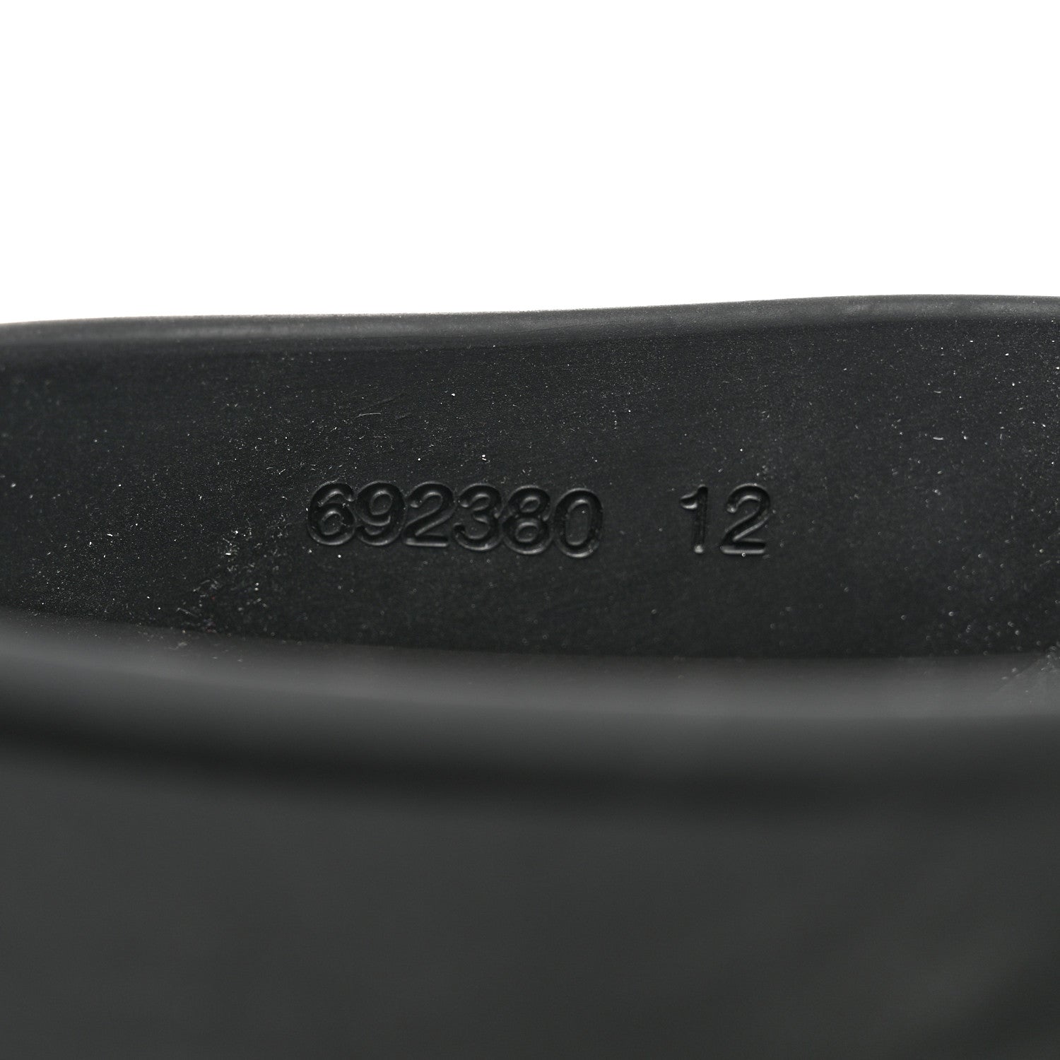 Gucci Soft Rubber Mens Interlocking G Platform 42mm Slide Sandals 12 Black 6 of 8