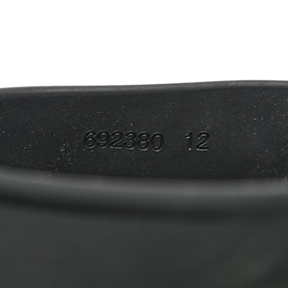 Gucci Soft Rubber Mens Interlocking G Platform 42mm Slide Sandals 12 Black 6 of 8