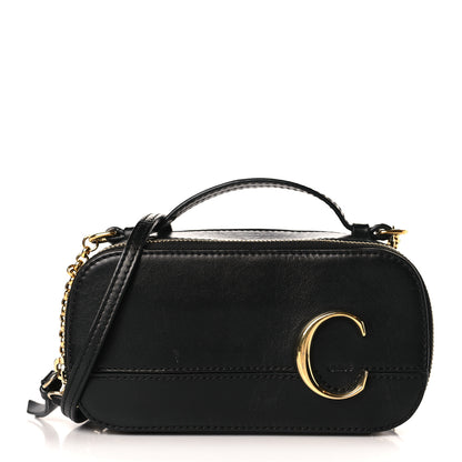 Chloe Calfskin Mini C Vanity Bag Black 1 of 12