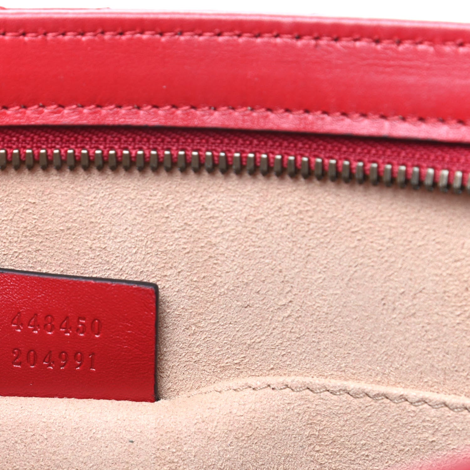 Gucci Calfskin Matelasse Chevron Heart GG Marmont Clutch Hibiscus Red 7 of 9