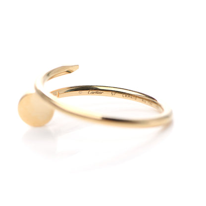 Cartier 18K Yellow Gold Small Juste Un Clou Ring 57 8 4 of 6