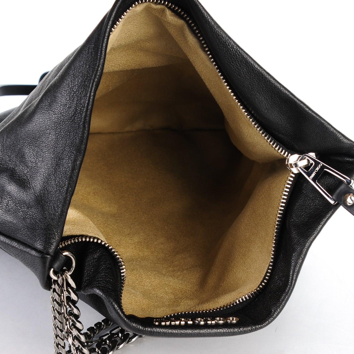 Lambskin Small Biker Hobo Black