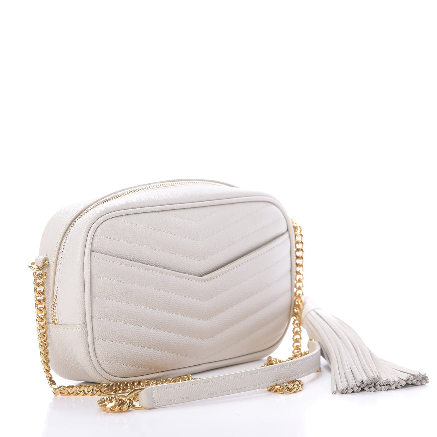 Grain De Poudre Matelasse Monogram Mini Lou Camera Bag Crema Soft