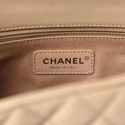 Chanel Caviar Quilted Small Coco Handle Flap Light Beige 8 of 11