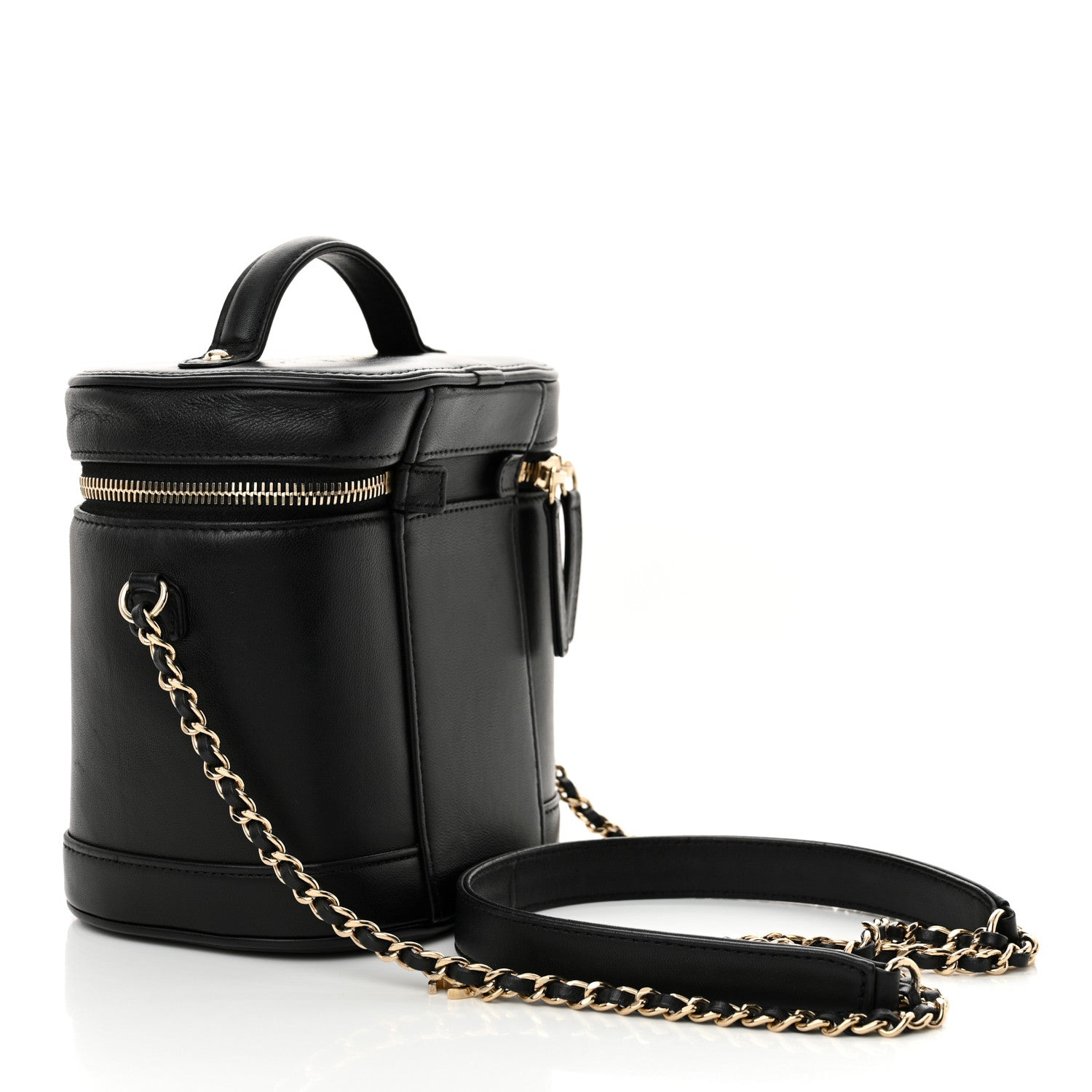 Chanel Lambskin Timeless Vanity Cosmetic Case Black 3 of 10