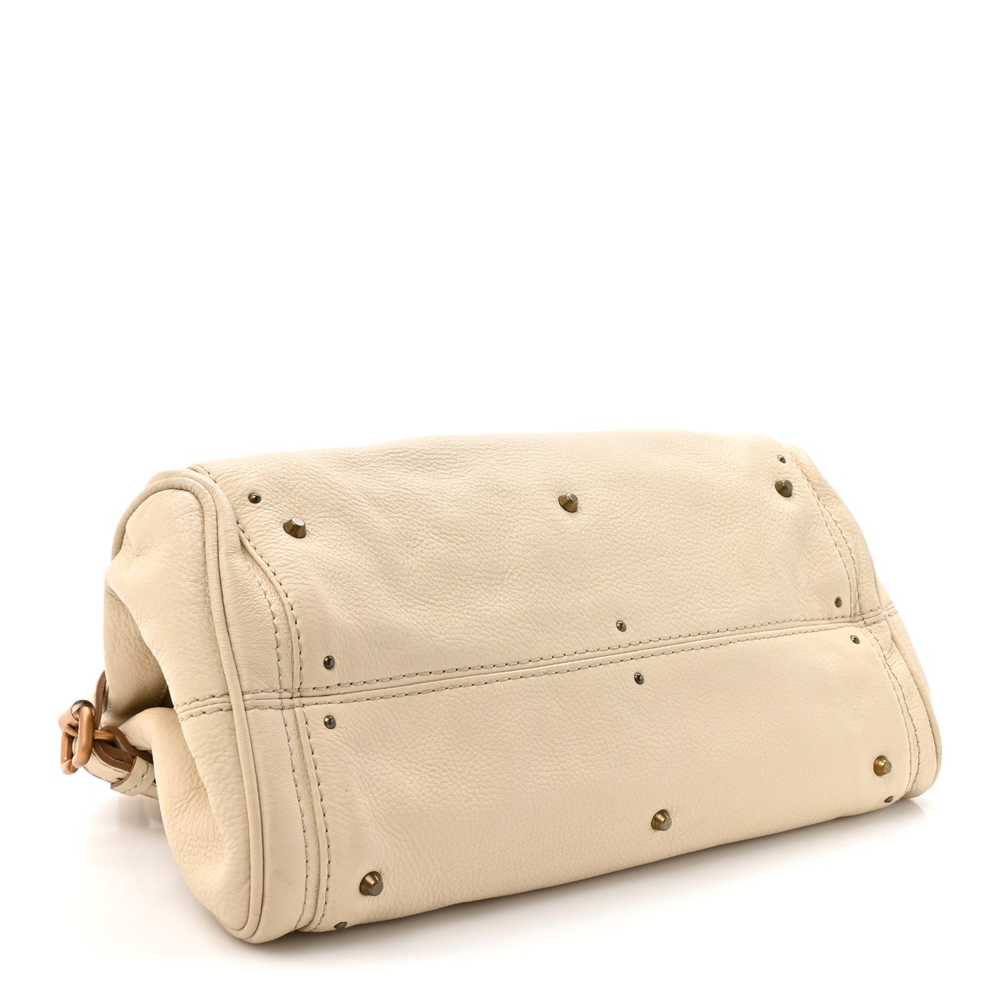 Calfskin Medium Paddington Satchel White